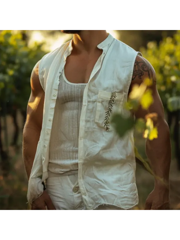 Italian Vintage Sleeveless Shirt - Anrider.com 