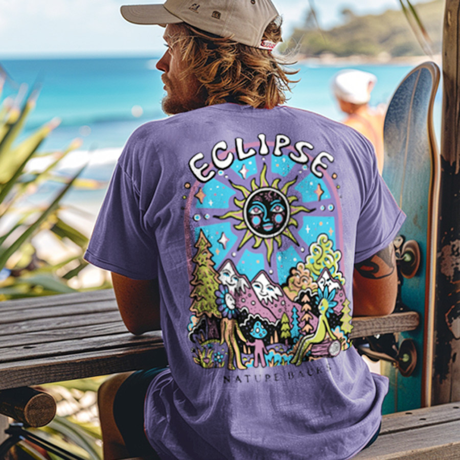 

Unisex Vintage Holiday Surfwear Printed T-Shirt