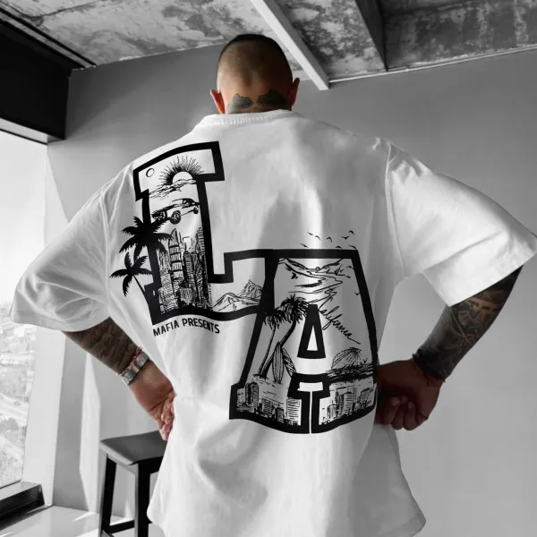 Unisex Casual LA T-shirt - Wayrates.com 