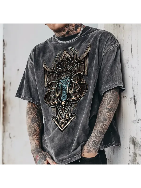 Mammoth War God Men's Trendy Graphic T-shirt - Anrider.com 