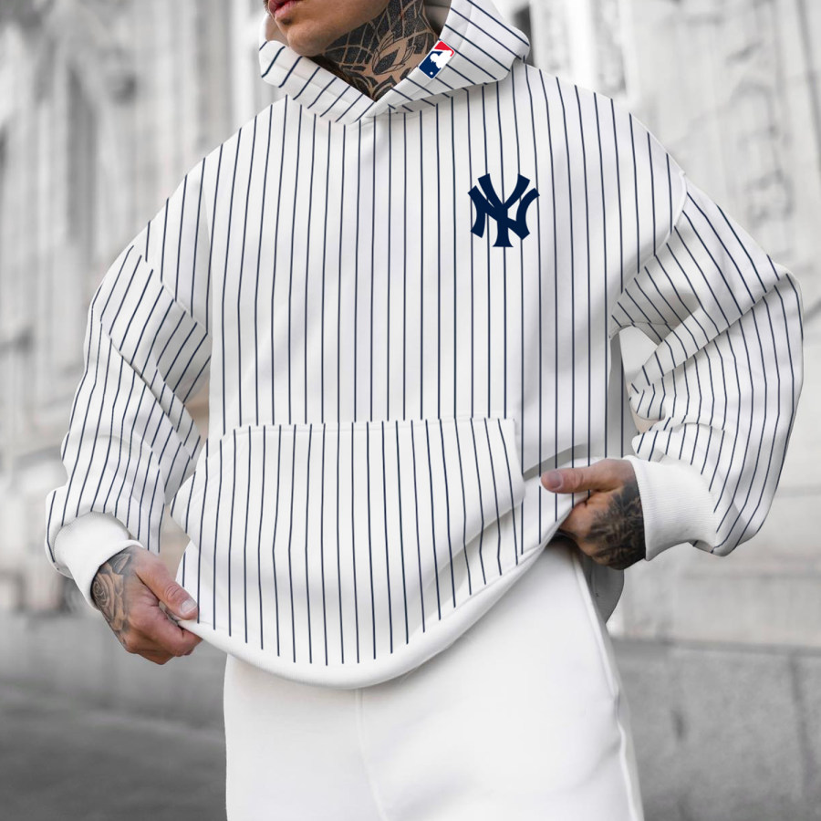 

Oversized Casual Men's New York Yankees Hoodie