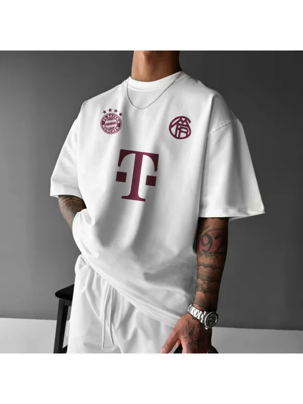 Football Print Jersey Tee - Timetomy.com 