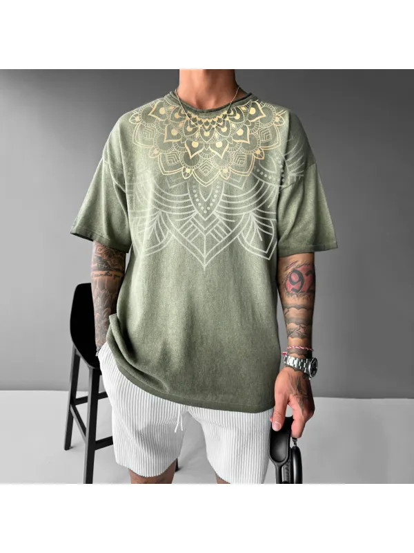 Ethnic And Religious Printed Design T-shirt - Timetomy.com 