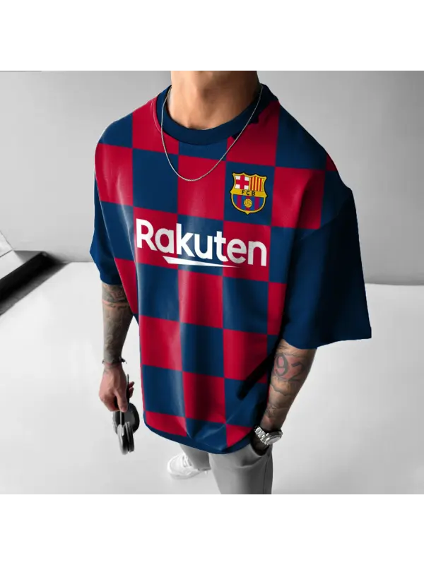 Oversized FCB Plaid Tee - Anrider.com 