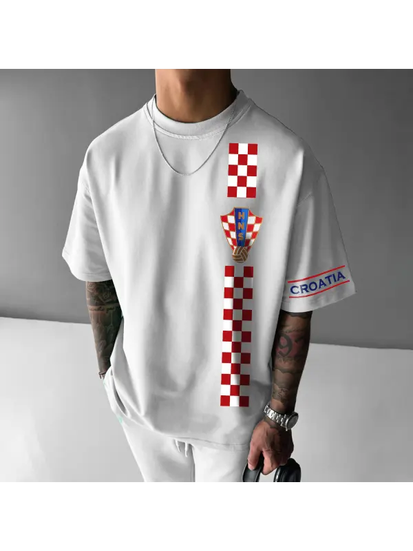 Oversized Croatia National Football Team Tee - Ootdmw.com 