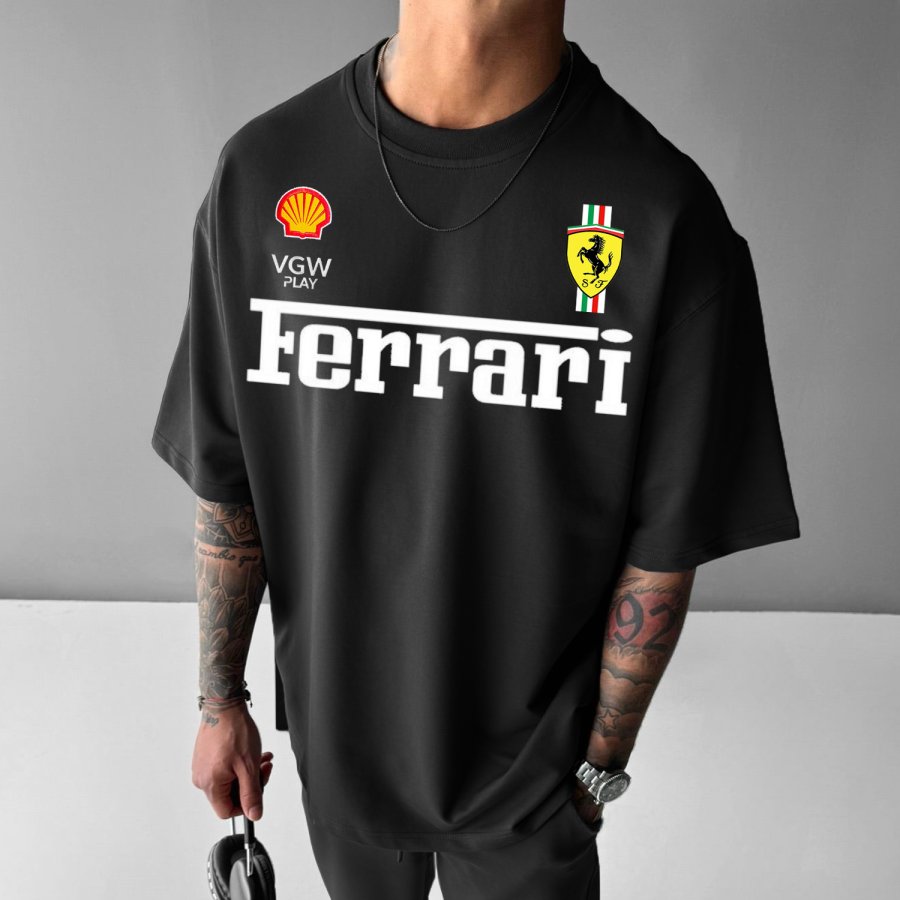 

Men's Racing Oversized T-Shirt