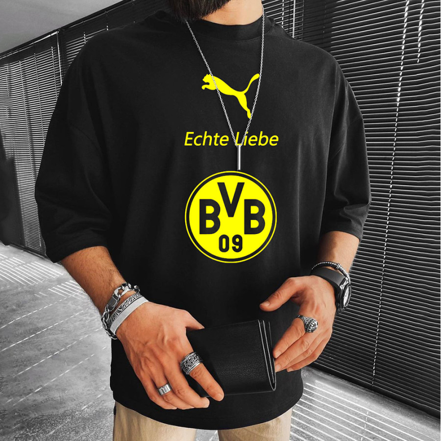 

Unisex Casual Borussia Dortmund Graphic Tee