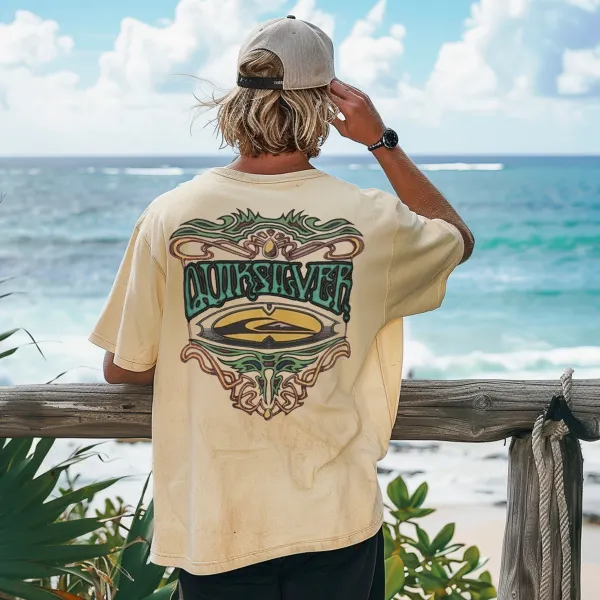 Unisex Vintage Surf T-shirt - Dozenlive.com 