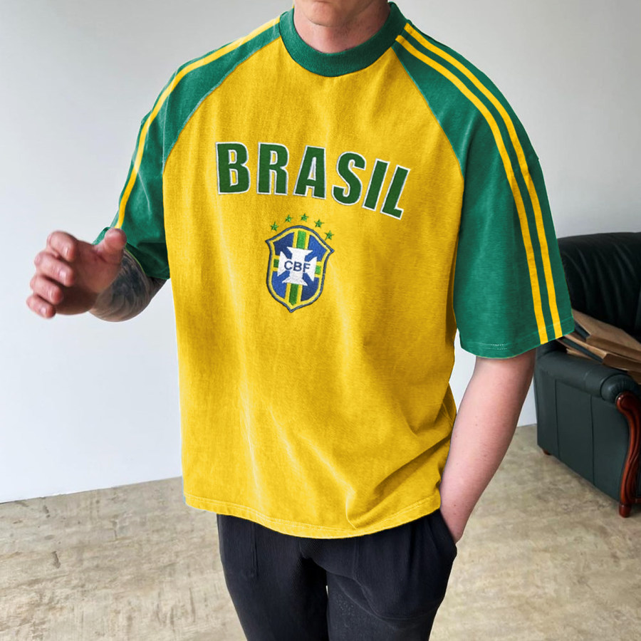 

Unisex Vintage Brazilian Football Y2K T-Shirt