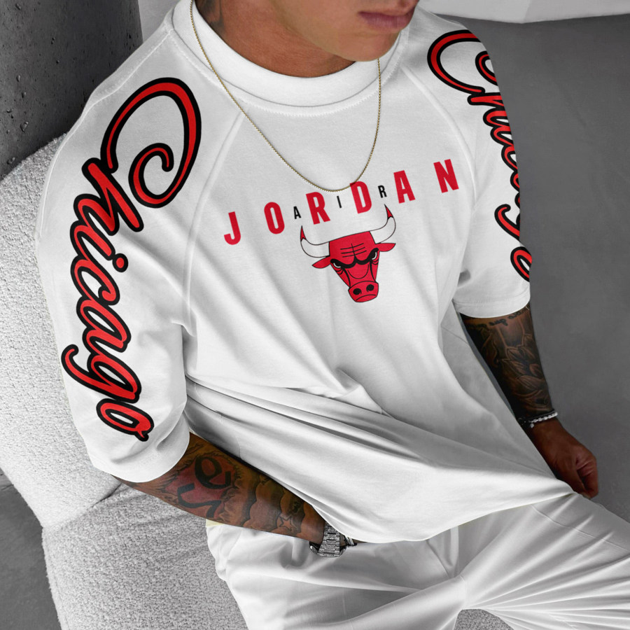 

Oversized Street Style Basketball Print Tee