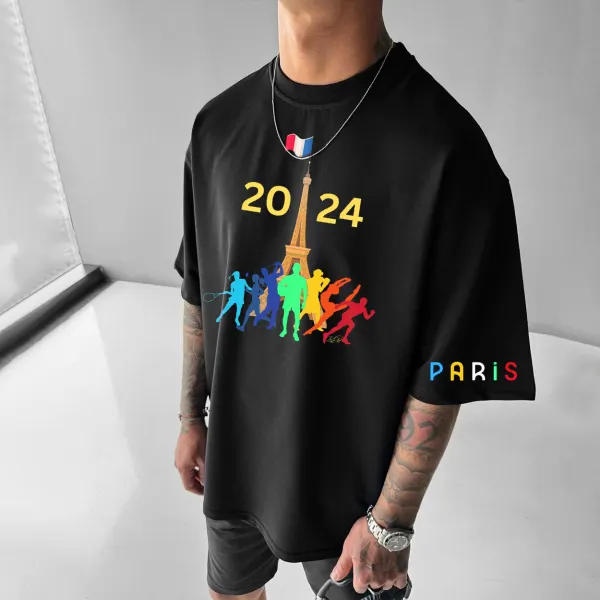 Unisex 2024 Paris Olympics Printed T-shirt - Wayrates.com 