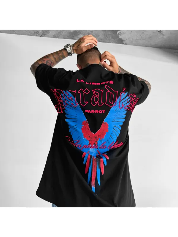 Oversize La Liberté Paradise T-shirt - Anrider.com 