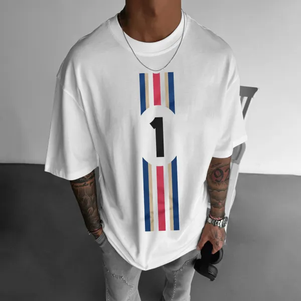 Men's Casual Printed Loose T-shirt - Dozenlive.com 