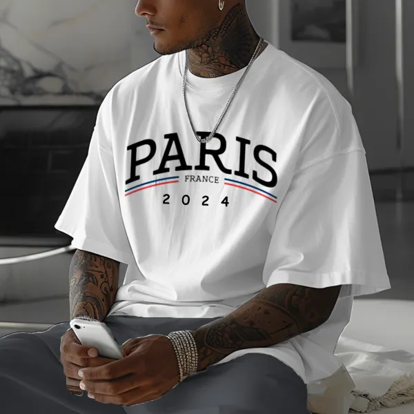 Unisex Paris France 2024 National Printed Basic T-shirt - Wayrates.com 