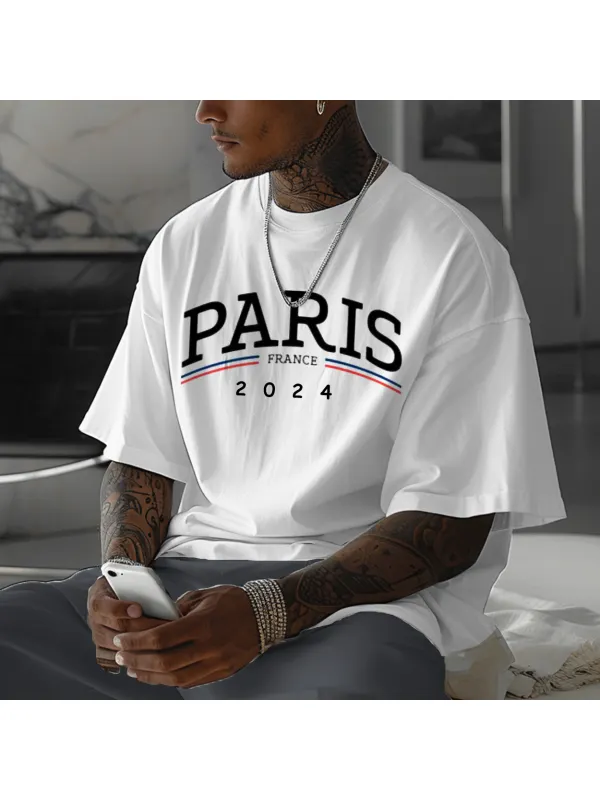 Unisex Paris France 2024 National Printed Basic T-shirt - Ootdmw.com 