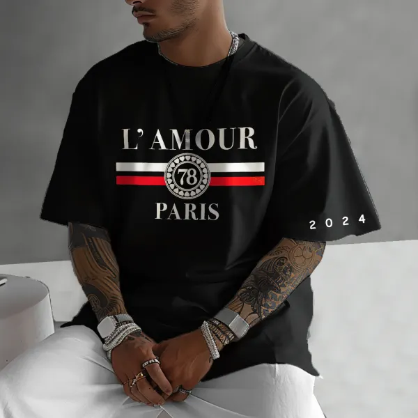 Unisex Paris France 2024 National Printed Oversized T-shirt - Spiretime.com 