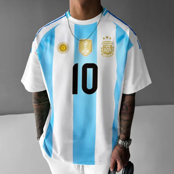 Unisex Casual Argentina 2024 Jersey T-shirt - Spiretime.com 