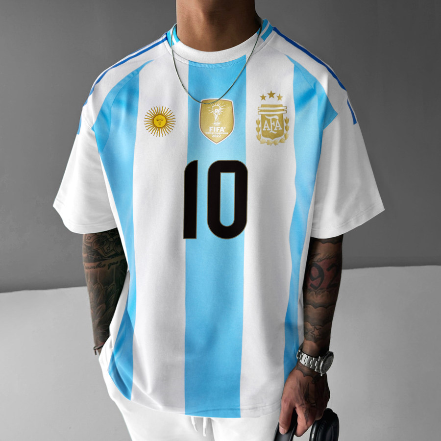 

Unisex Casual Argentina 2024 Messi Jersey T-shirt