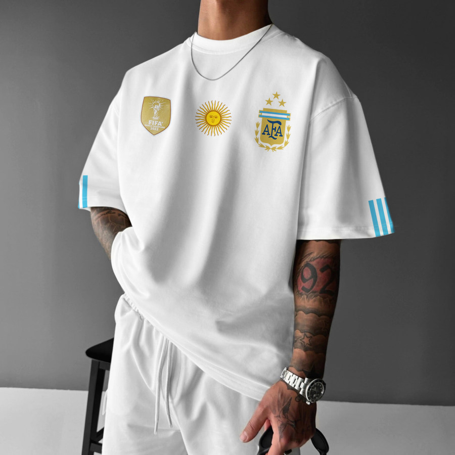 

Unisex Casual Argentina National Football Team T-shirt