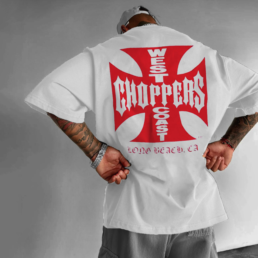 

Unisex West Coast Choppers Printed CLASSIC Simple Oversized T-Shirt