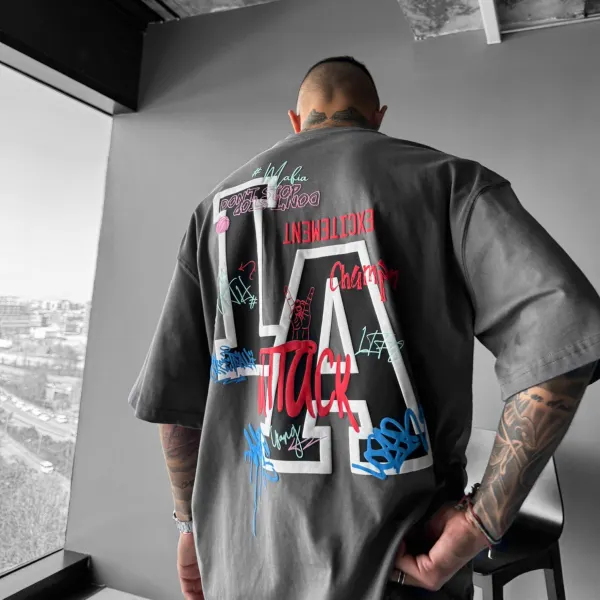 Oversize LA T-shirt - Nicheten.com 