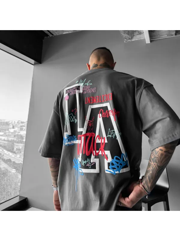 Oversize LA T-shirt - Anrider.com 