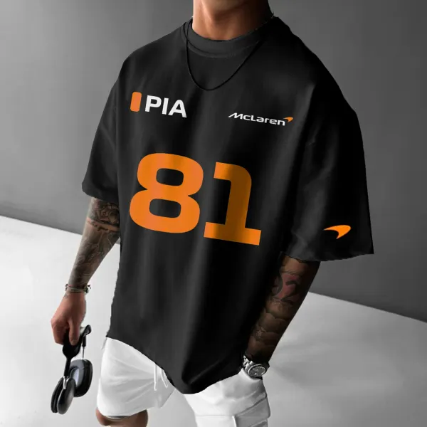 Unisex 2024 Racing Oscar Piastri 81 Printed T-Shirt - Spiretime.com 