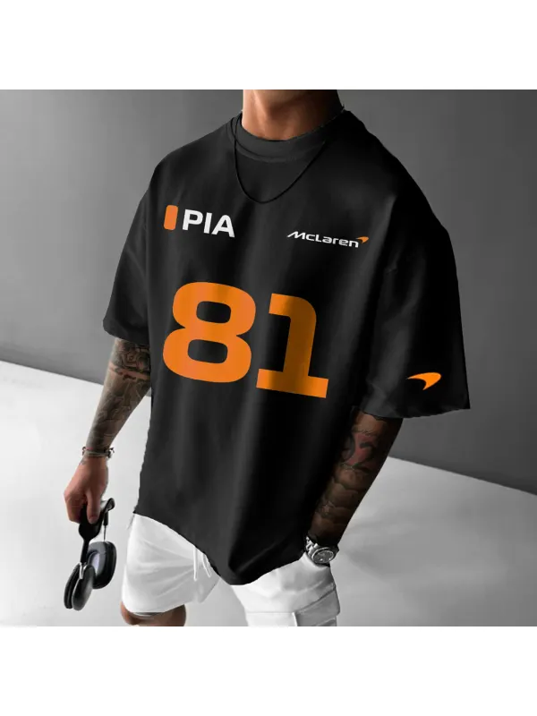 Unisex 2024 Racing Oscar Piastri 81 Printed T-Shirt - Ootdmw.com 