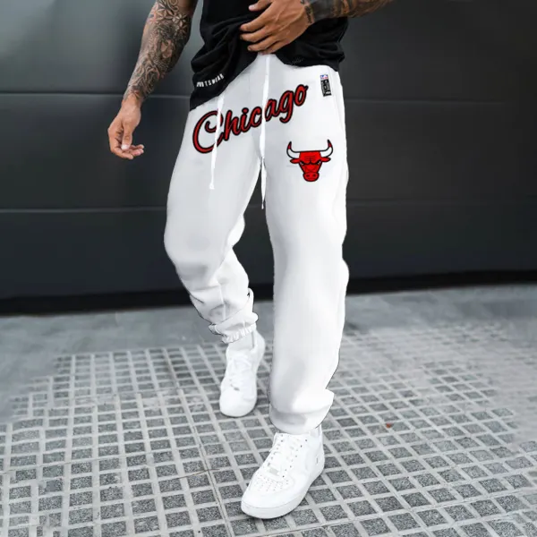 Unisex Chicago Print Sweatpants - Nicheten.com 