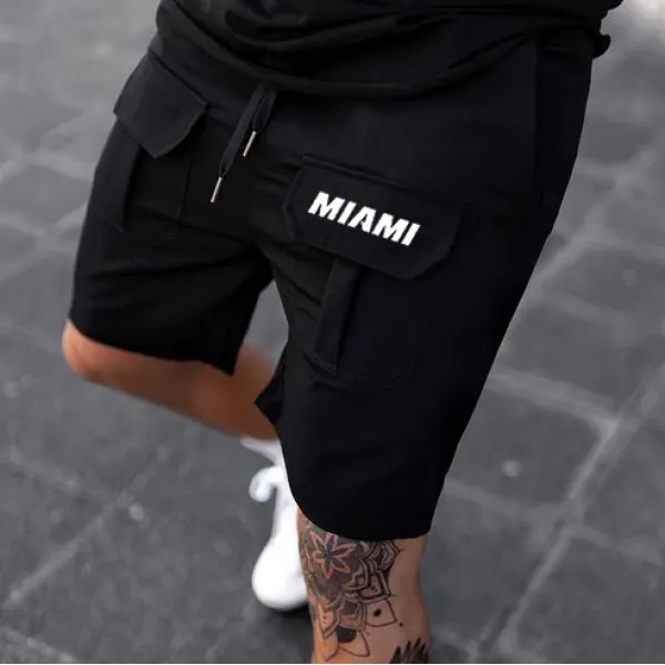 Print Track Shorts - Ootdyouth.com 