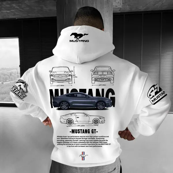 Oversize Sports Car MUSTANG GT Hoodie - Ootdyouth.com 