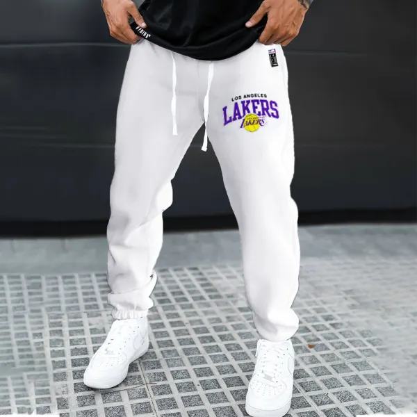 Unisex Baskball Print Sweatpants - Dozenlive.com 