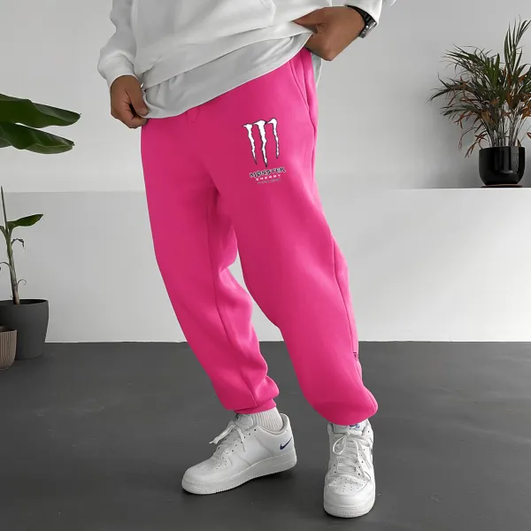 Men's Energy Drink Style Print Casual Track Pants - Spiretime.com 