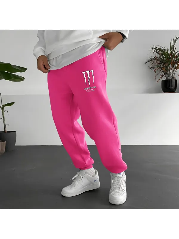 Men's Energy Drink Style Print Casual Track Pants - Timetomy.com 