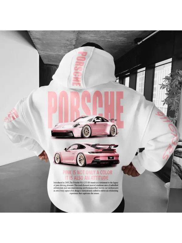 Oversize Sports Car 911 GT3RS Hoodie - Timetomy.com 