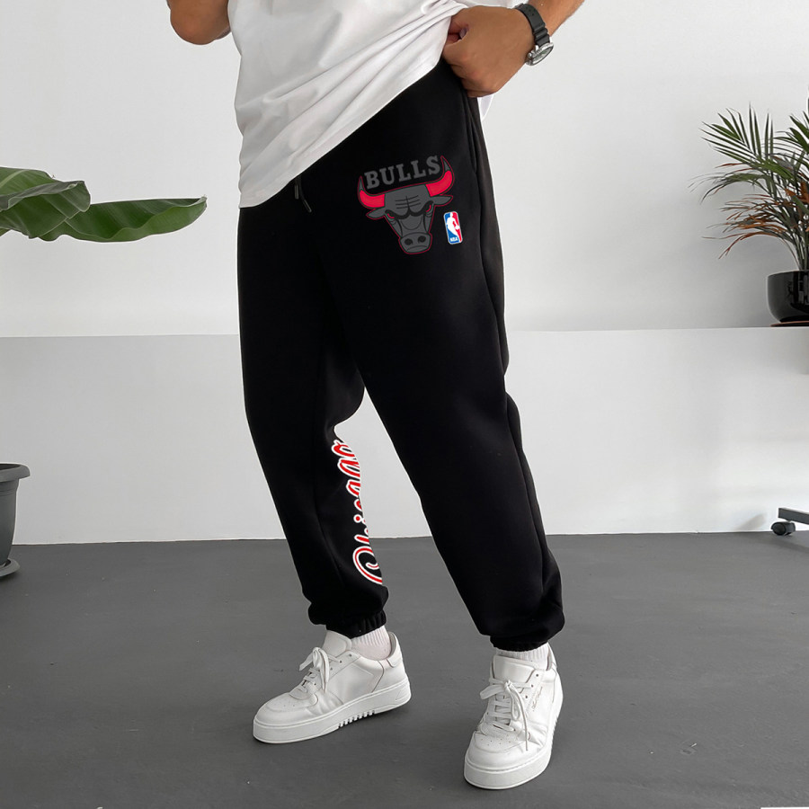 

"chicago Chicago Basketball Print" Print TrackPants Casual Sweatpants