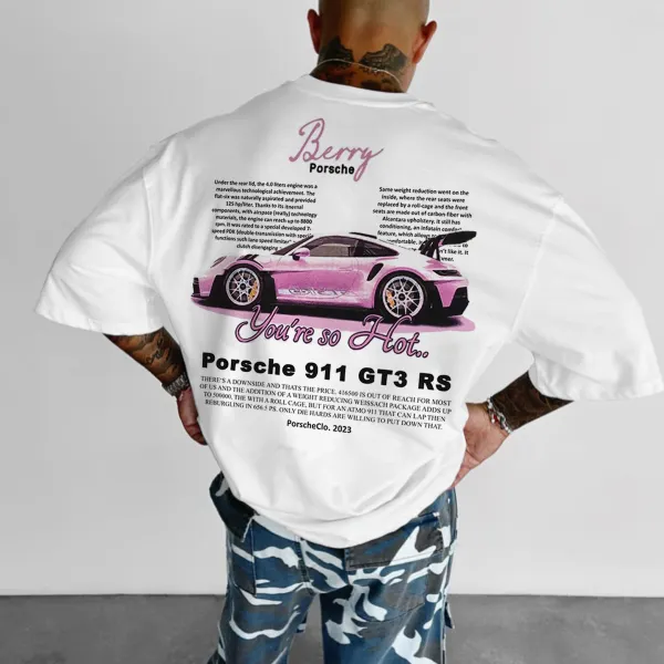 Oversize Sports Car 911 GT3RS Tee - Anurvogel.com 