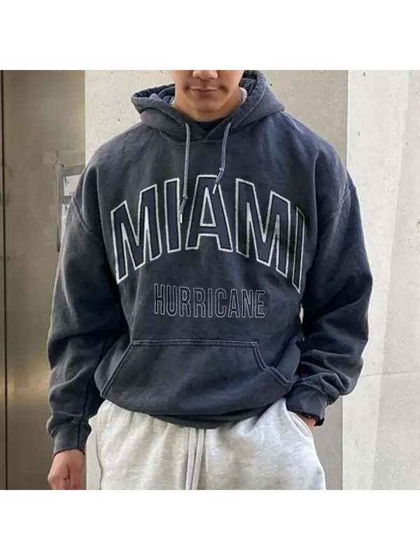 Vintage Arch Print Hoodie - Anrider.com 