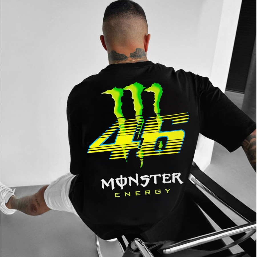 

Unisex Casual Oversized 46 Racing Print Printed T-Shirt