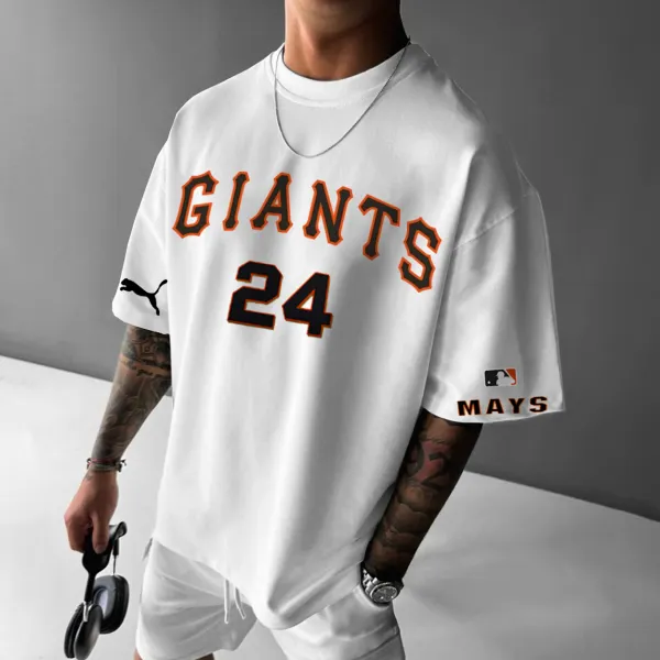 Men's Baseball San Francisco NO.24 Casual T-Shirt - Spiretime.com 