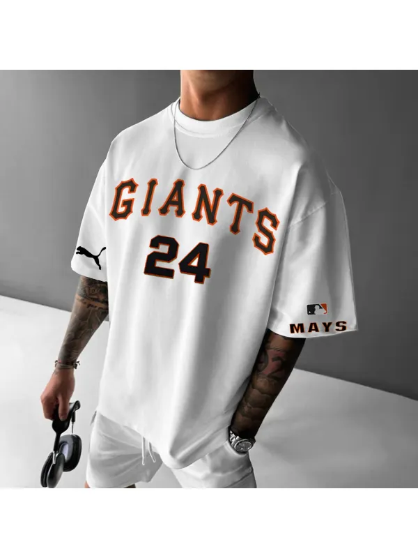 Men's Baseball San Francisco NO.24 Casual T-Shirt - Anrider.com 