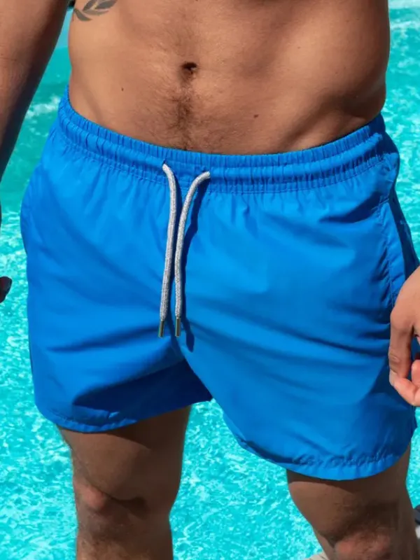 Beach Pool Men's Casual Drawstring Shorts - Sunshinenice.com 