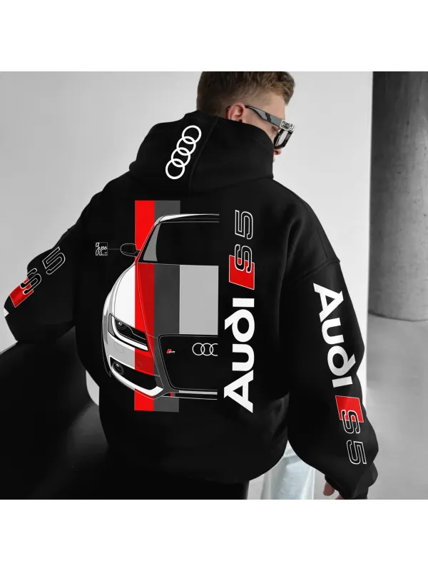 Oversize Sports Car S5 Print Hoodie - Ootdmw.com 