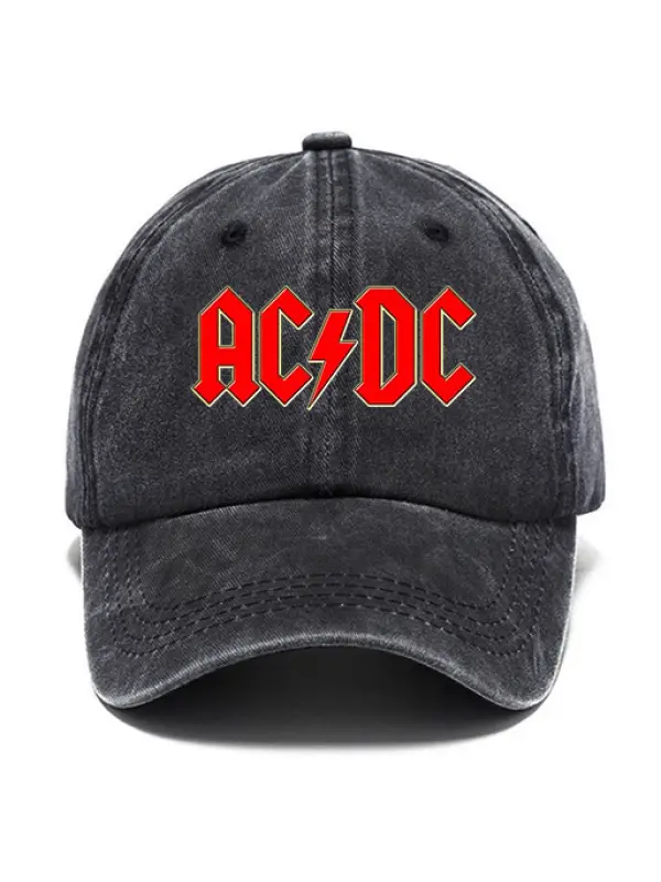 Washed Cotton Sun Hat Vintage Rock Band Outdoor Casual Cap - Anrider.com 