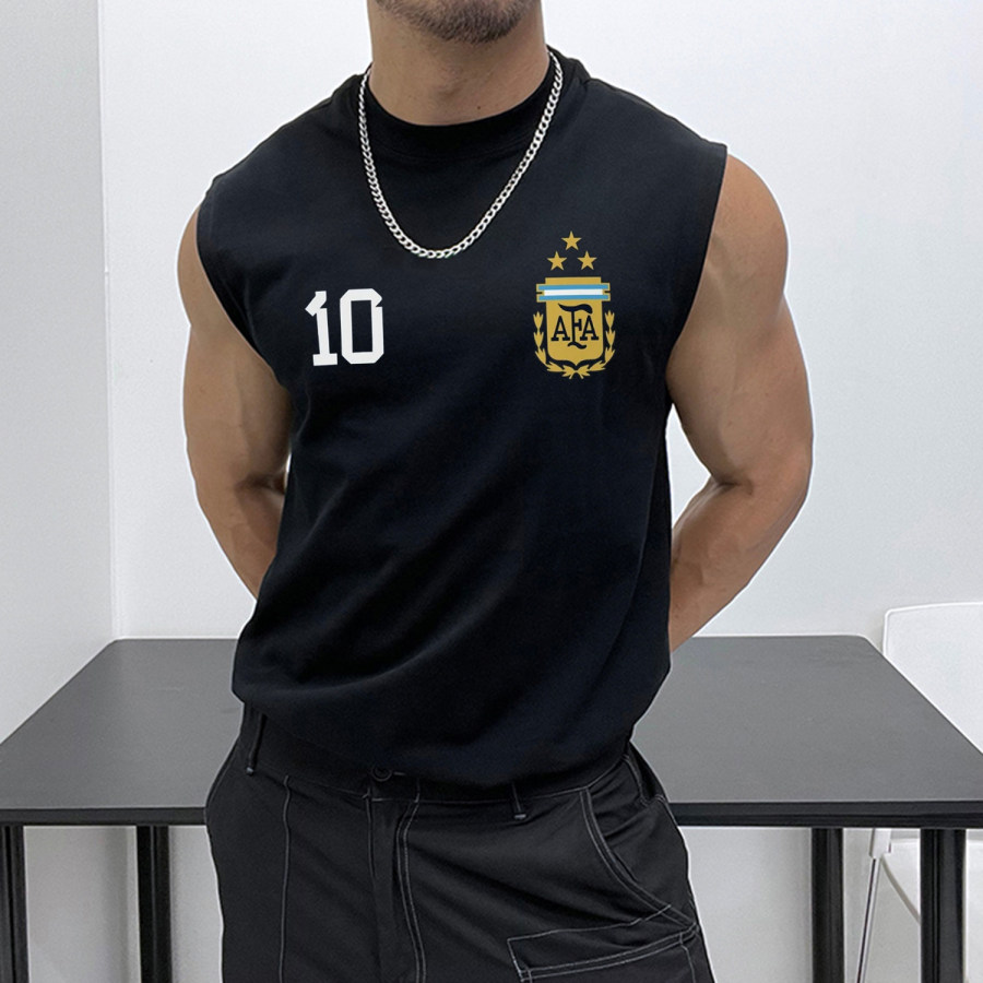 

Football Print Loose Design Vest