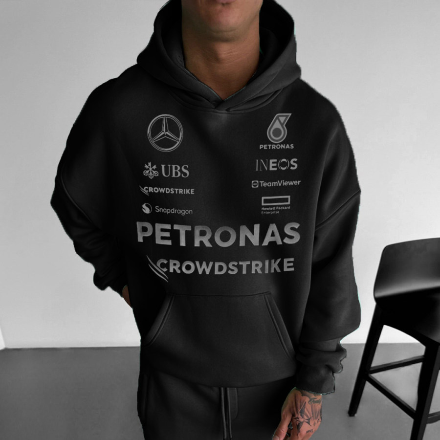 

Men's Racing Print Oversized Hoodie