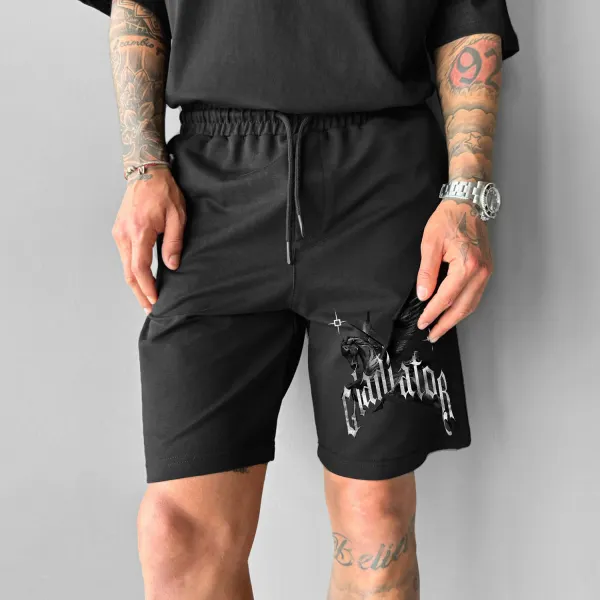 Fashionable Printed Loose Elastic Shorts - Dozenlive.com 