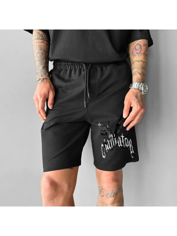 Fashionable Printed Loose Elastic Shorts - Anrider.com 