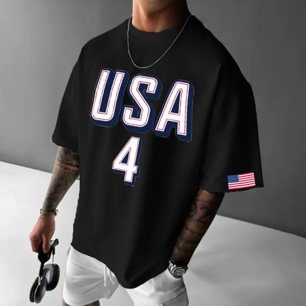 Unisex 2024 USA Team Printed T-shirt - Dozenlive.com 