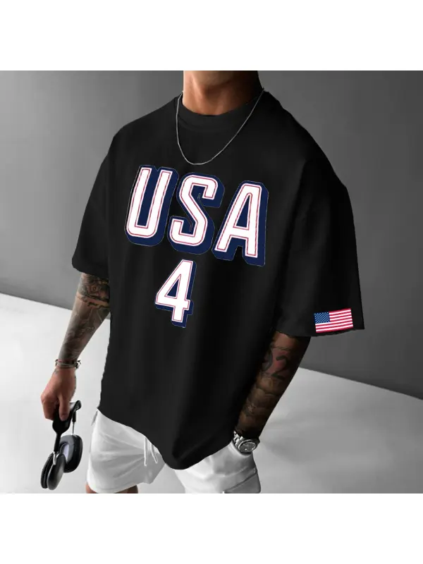 Unisex 2024 USA Team Printed T-shirt - Anrider.com 